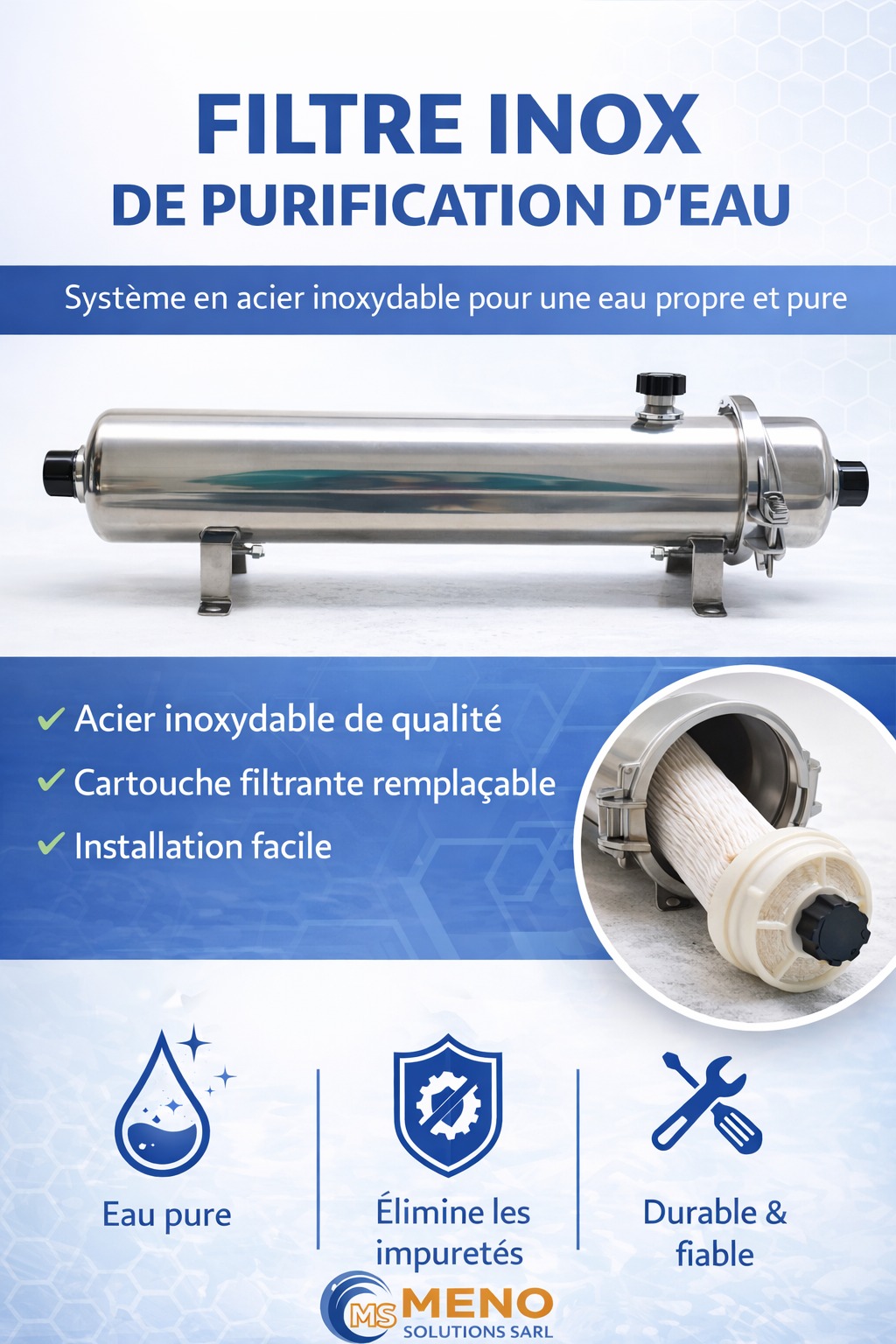 Filtre inox MENOS